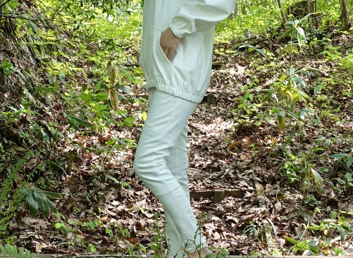 裏起毛レギンス white