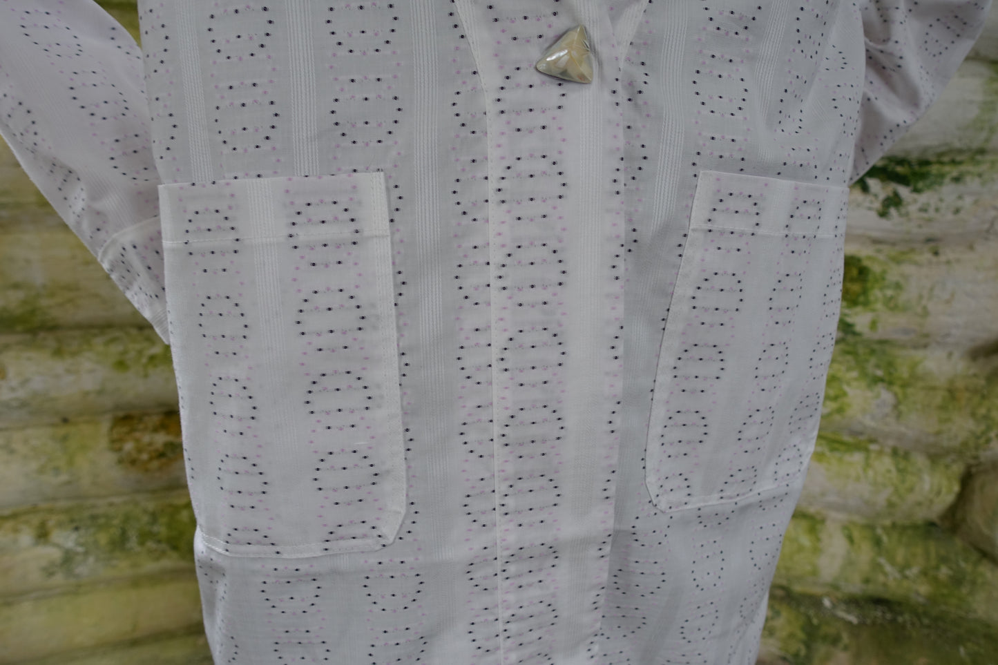 embroidered cotton haori